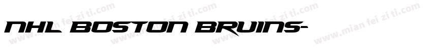 NHL Boston Bruins字体转换